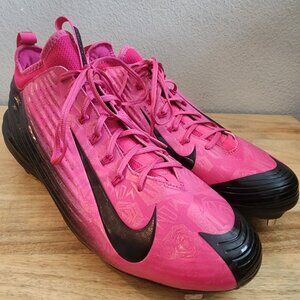 Nike Lunar Vapor Trout Pink Mother's Day Mom Roses BSBL Baseball Cleats Mens 14
